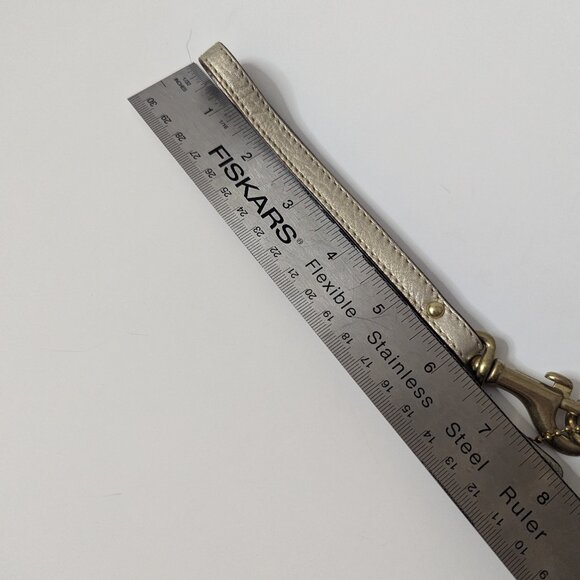 Like new Coach Metallic Champagne Gold Wristlet Clutch - Picture 15 of 16